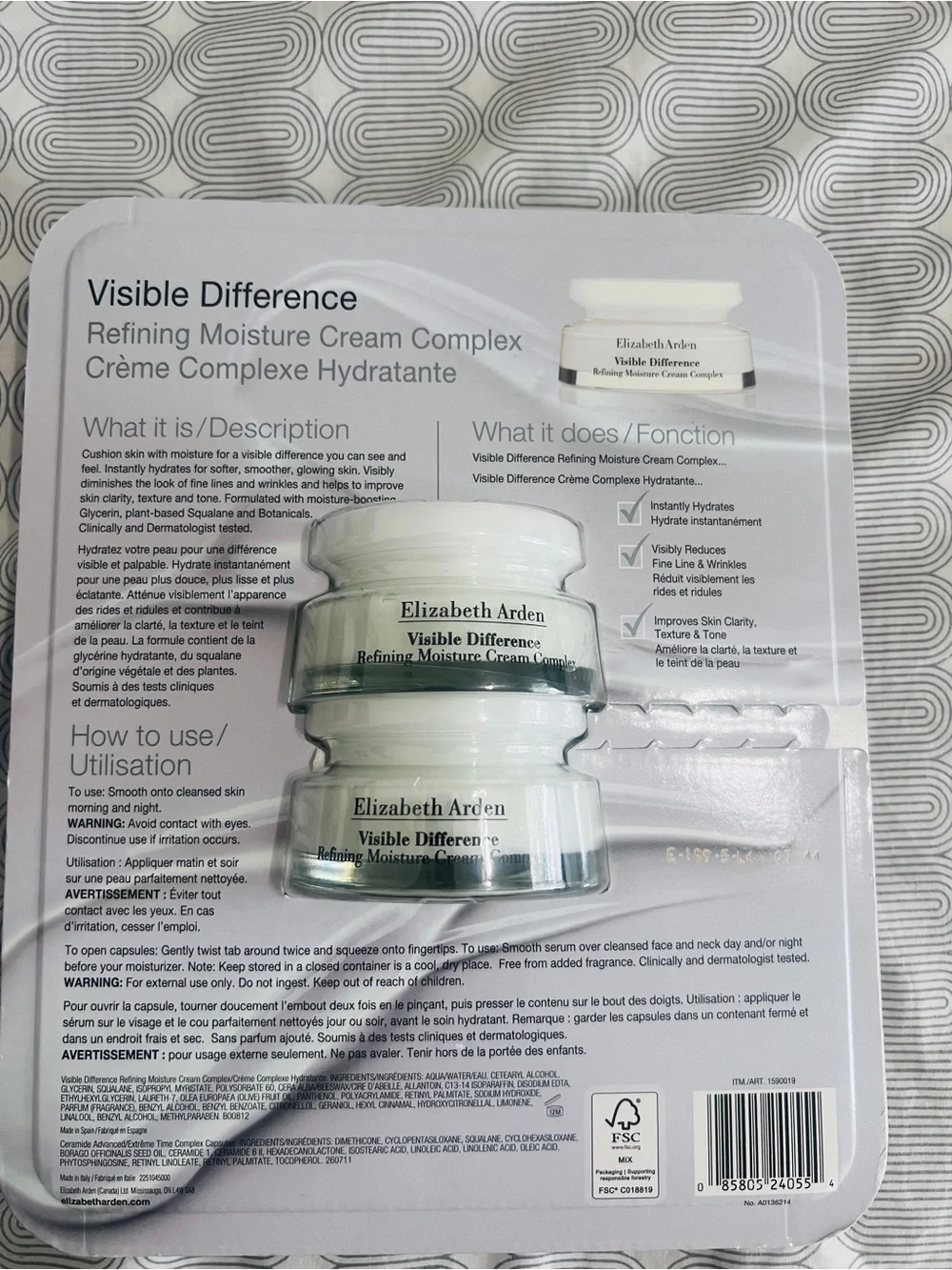 Elizabeth Arden Visible Difference Refining Moisture Cream Complex pack